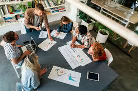Team members collaborating