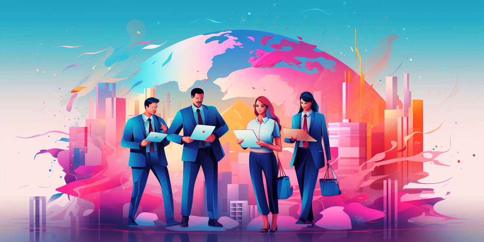 Professional team in a modern office